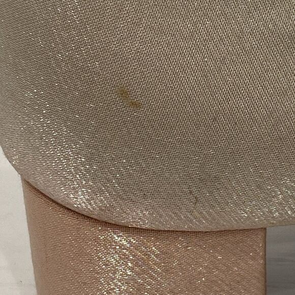 Stuart Weitzman Tubex Oyster Sparkle Lame Rhinestone Trim Shoes Size 8 - Picture 13 of 15